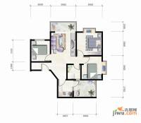 堰北印象3室2厅1卫92.6㎡户型图