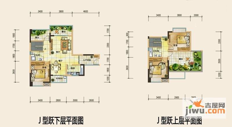 泰和欧城3室2厅2卫119.5㎡户型图