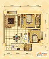 新丰嘉苑2室2厅1卫87.3㎡户型图