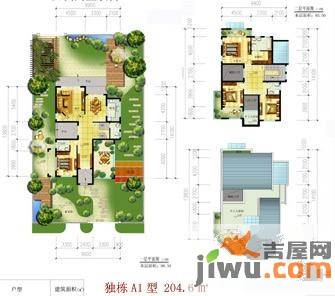 无我别墅4室2厅4卫204.6㎡户型图