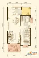 首创国际城一期2室2厅1卫87㎡户型图