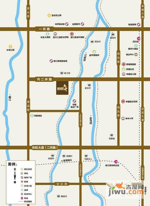 枫尚领域2期位置交通图