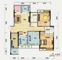 外城泰兴里2室2厅2卫89.8㎡户型图