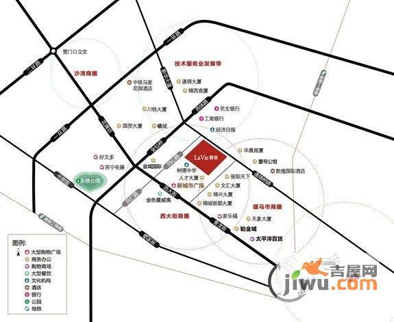 华润LaVie峰锦位置交通图
