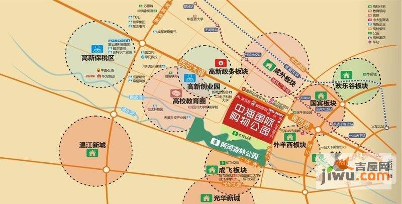 中海国际购物公园位置交通图图片