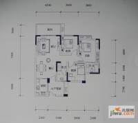 滨江国际花园3室2厅2卫112.3㎡户型图