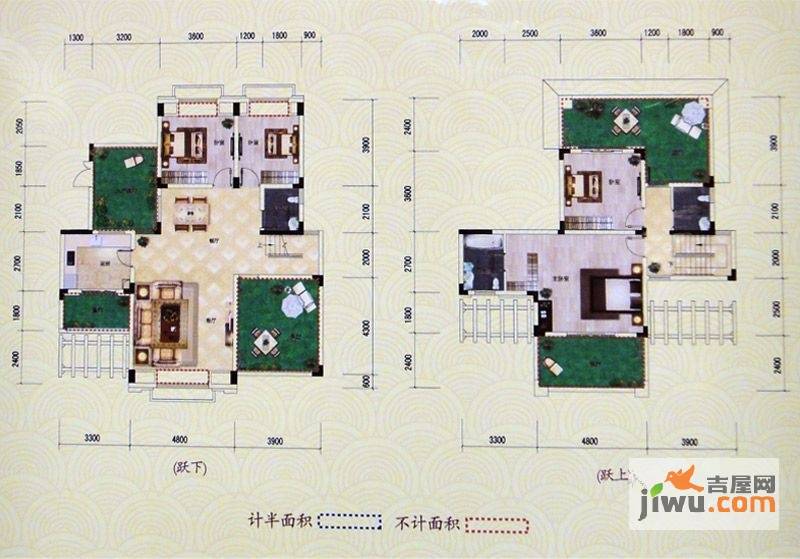 凰城华府4室2厅3卫157.7㎡户型图