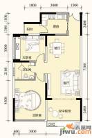 协信阿卡迪亚MINI公馆2室2厅1卫77.5㎡户型图