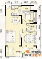 协信阿卡迪亚MINI公馆1室1厅1卫60㎡户型图