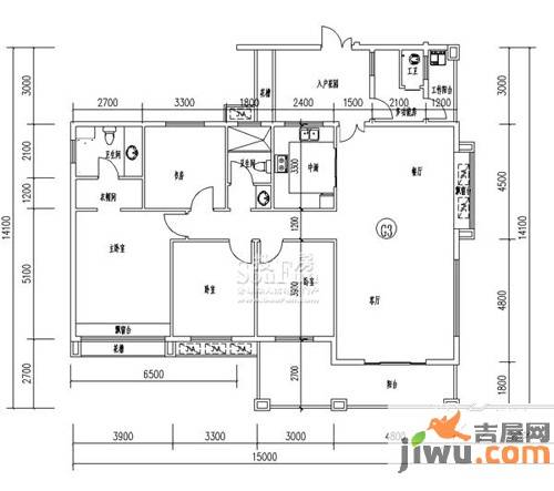 爱加西西里4室2厅2卫154.8㎡户型图