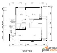 华宇春江花月2室2厅1卫72.2㎡户型图