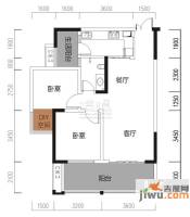 华宇春江花月2室2厅1卫67.9㎡户型图