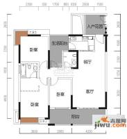 华宇春江花月3室2厅2卫103.5㎡户型图