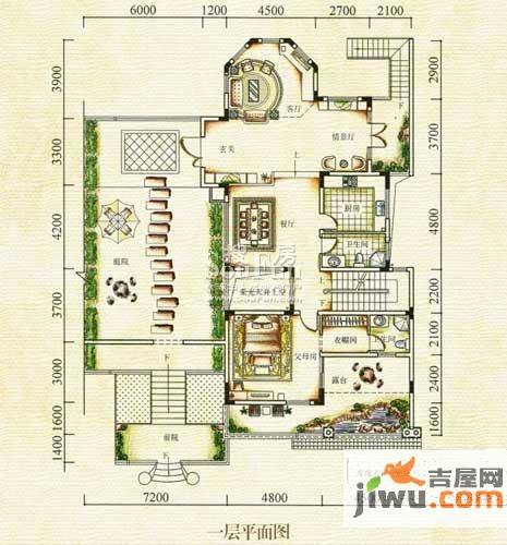 蓝光十里蓝山普通住宅261㎡户型图