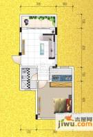依云美镇1室1厅1卫53.8㎡户型图