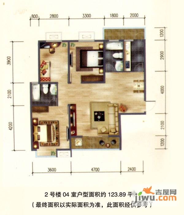 颐景嘉苑1室0厅0卫户型图