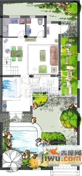 温泉果岭0室2厅1卫户型图