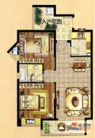 21世纪国际公寓2室2厅1卫83.5㎡户型图