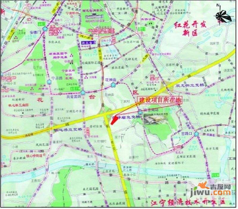 宁南农花村经济适用房位置交通图图片