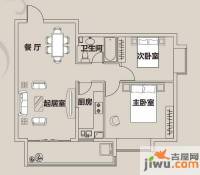 21世纪国际公寓2室2厅1卫86.1㎡户型图