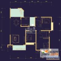 瑞锦花园3室2厅1卫120㎡户型图