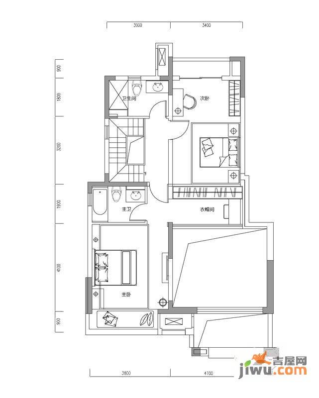 恒基九珑天誉5室2厅0卫260㎡户型图