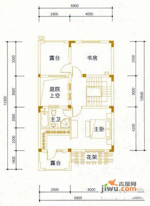 湖语山5室2厅5卫212.9㎡户型图