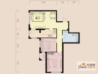 北府茗苑2室2厅1卫102㎡户型图