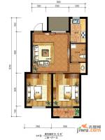 雯君庭2室1厅1卫70.7㎡户型图