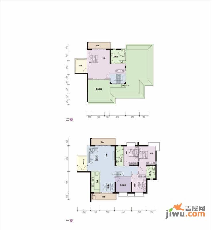 滨江绿都5室2厅3卫230.6㎡户型图