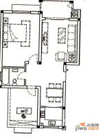 理想城2室1厅1卫户型图