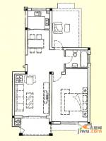 理想城1室2厅1卫98㎡户型图