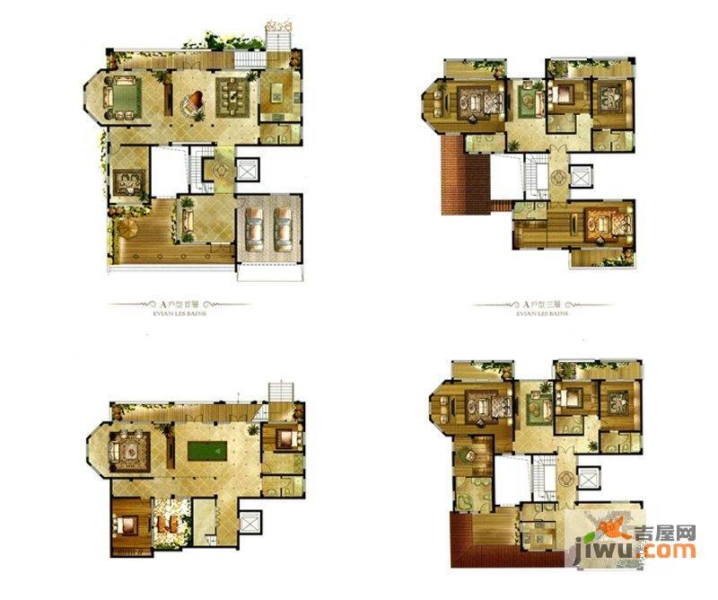 依云小镇5室3厅3卫945㎡户型图