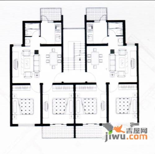 太湖映象2室1厅1卫84.5㎡户型图