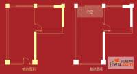 崇安D-PARK国际1室1厅1卫61.8㎡户型图