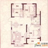 山河城2室2厅1卫93㎡户型图