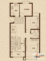 远洋风景3室2厅1卫103㎡户型图