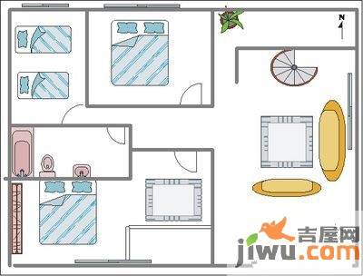 财宝山庄6室4厅5卫332㎡户型图