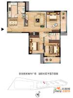 李沧宝龙城市广场商铺3室2厅2卫125㎡户型图