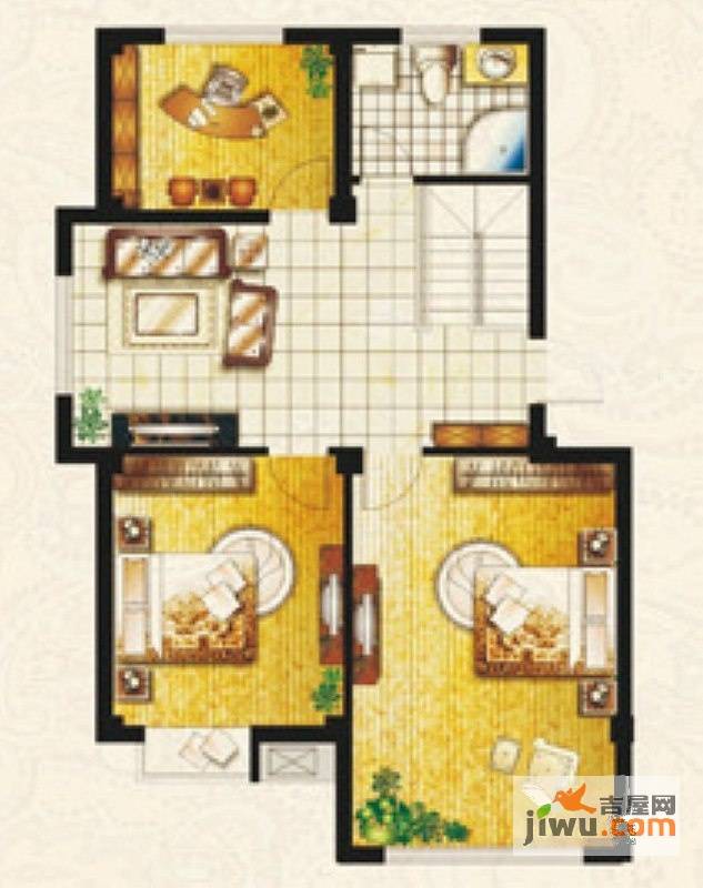 帝豪庄园4室3厅2卫180.4㎡户型图