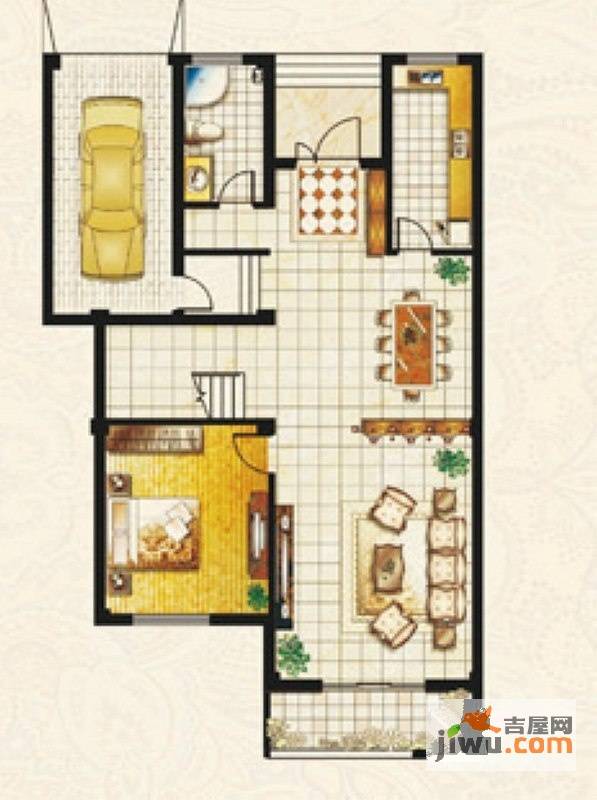 帝豪庄园4室3厅2卫257.8㎡户型图