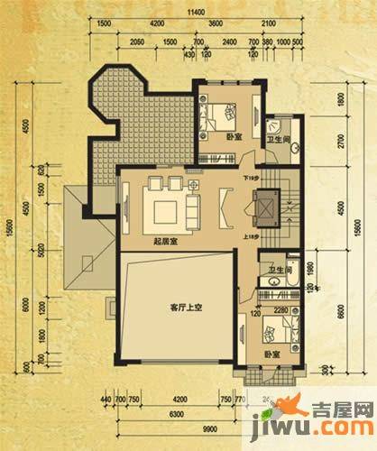 天马相城一期普通住宅101.3㎡户型图