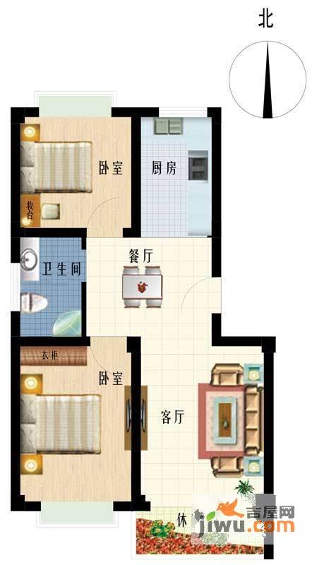 东方星城普通住宅63㎡户型图