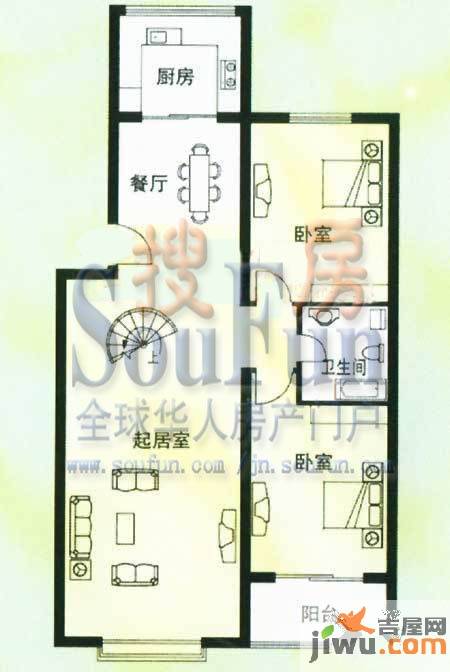 天建天和园普通住宅116㎡户型图