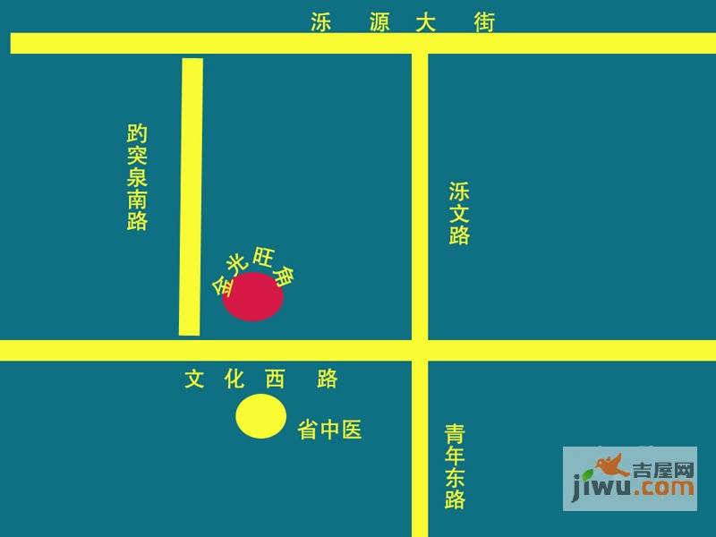 济南恒隆广场位置交通图3