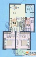 天建天和园2室2厅1卫85㎡户型图