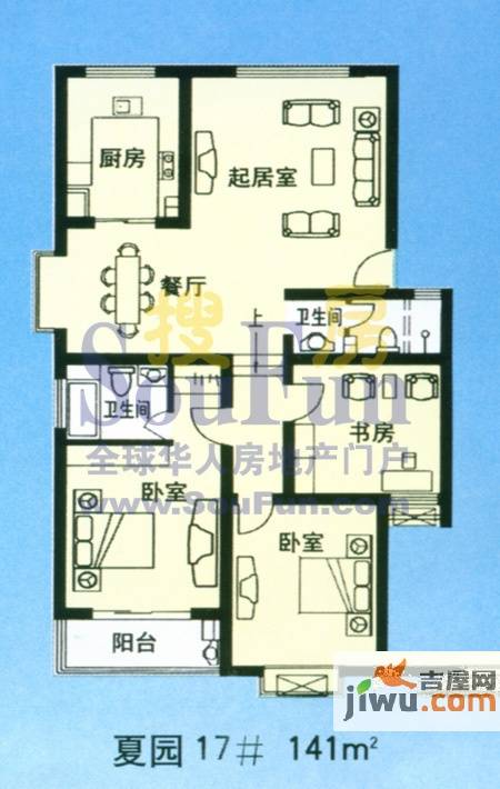 天建天和园普通住宅101㎡户型图