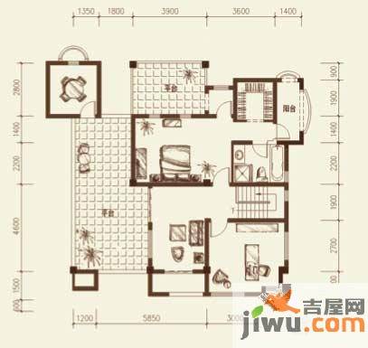 银地班芙小镇6室4厅4卫348㎡户型图