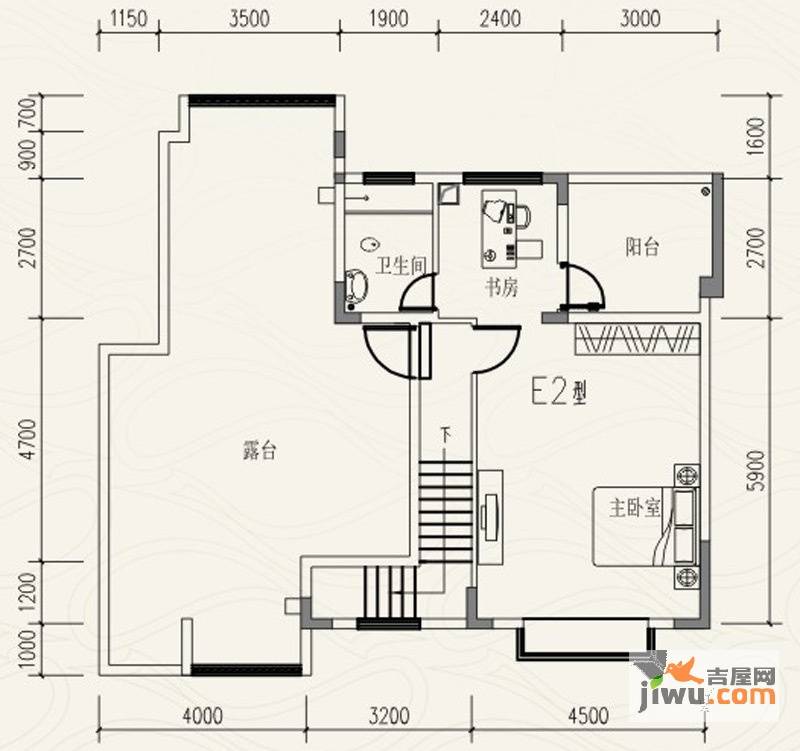 远大生态风景二期栖景湾5室3厅2卫179㎡户型图