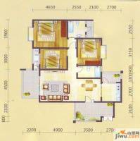 兴隆枫丹白鹭3室2厅2卫117.3㎡户型图